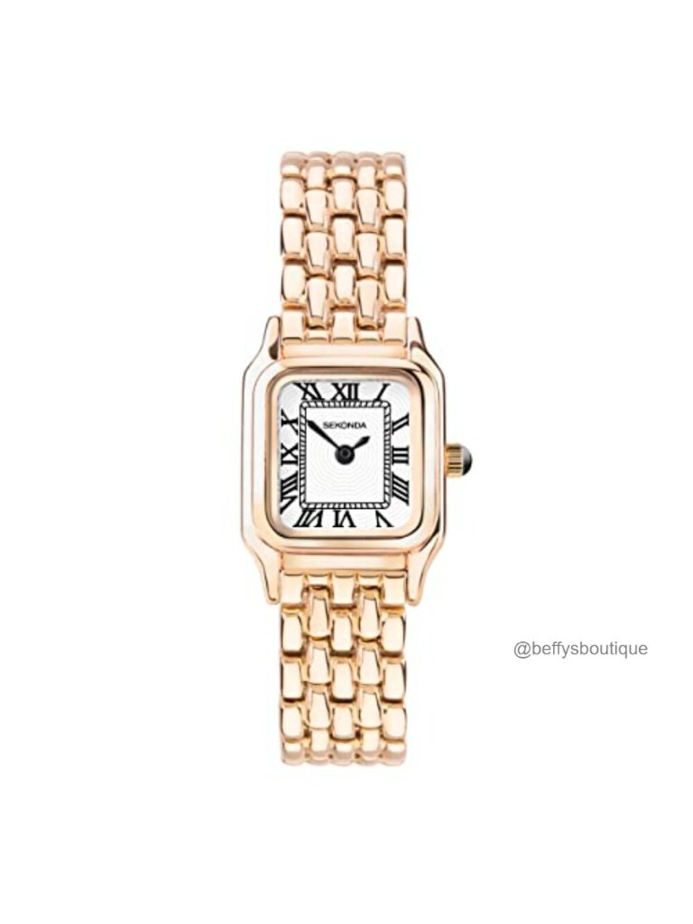 Sekonda Monica Ladies Quartz Watch, 20mm, Square Case, Roman Numerals, Alloy